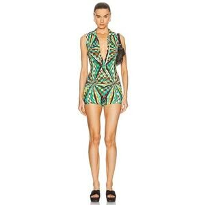 Siedres NWT Ginni Kaleidoscope Printed Mini Jumpsuit Romper Size XS